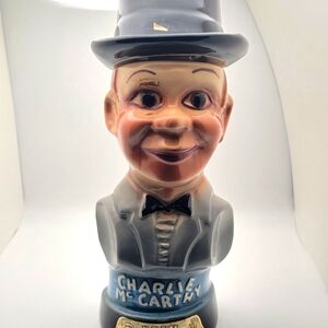 Vintage 1976 Charlie McCarthy Jim Beam Liquor Decanter
